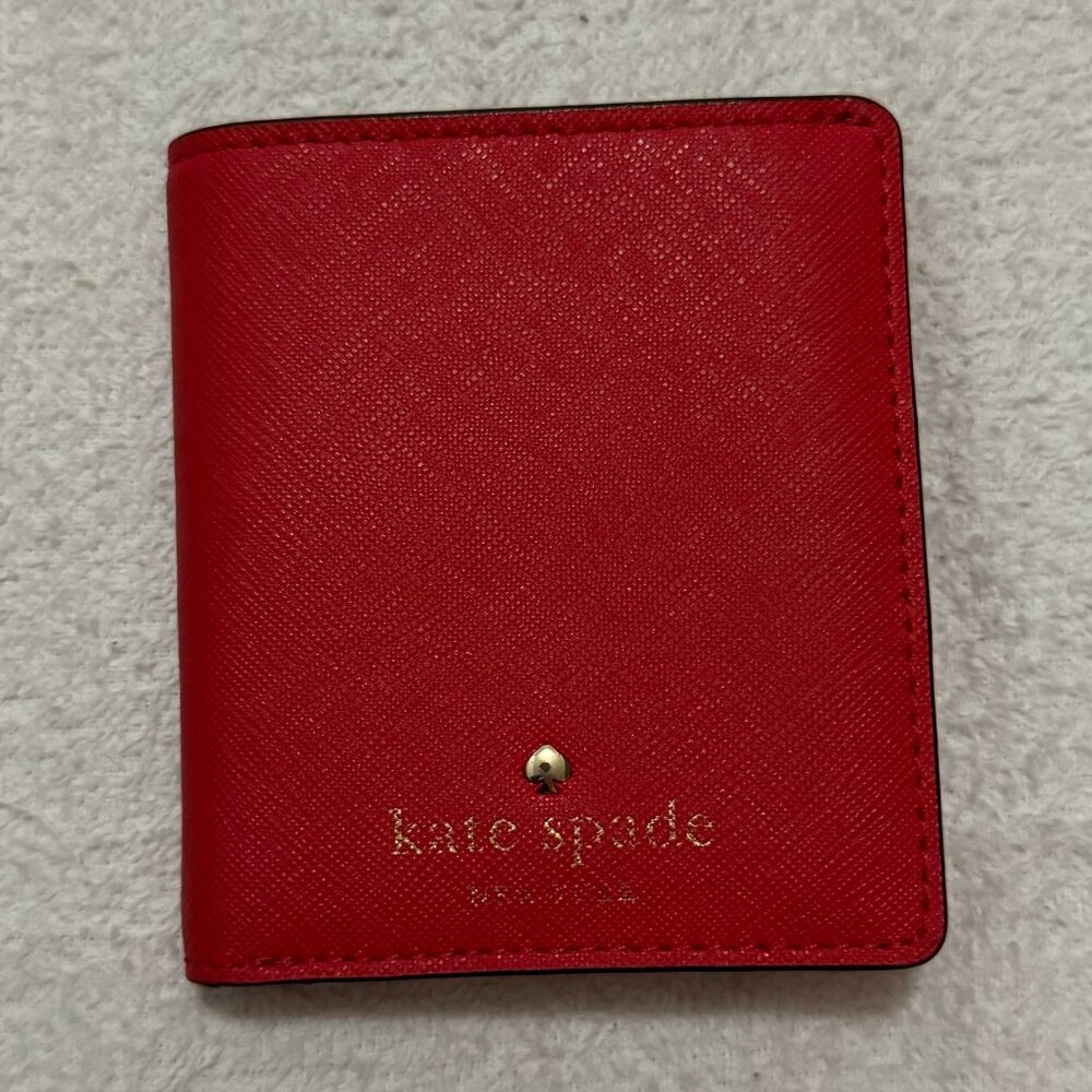 Kate Spade Slim Bifold Wallet, Red